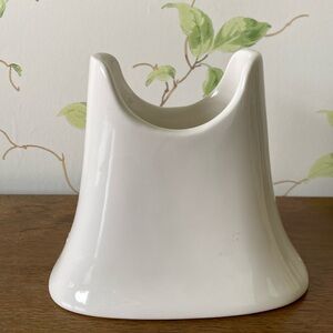 Michael Graves Design White Ceramic Modern Vase